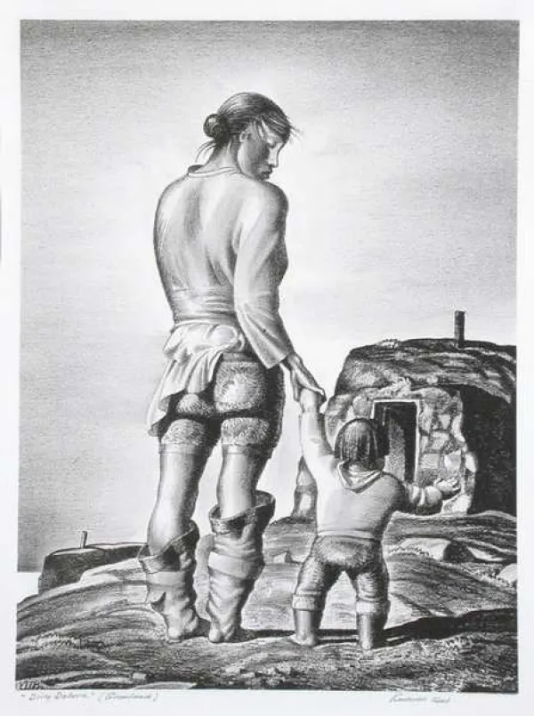 Rockwell Kent, Dirty Debora, Lithograph