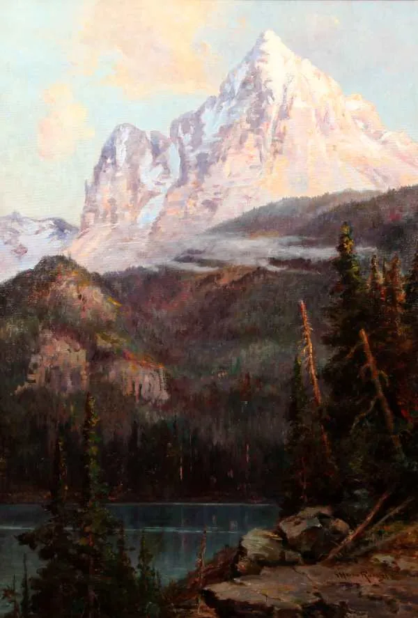 2011.13.113, George (G.) Horne Russell, Evening Mount Pelee Yellow Head Pass, Oil