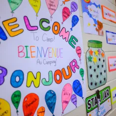 welcome to camp poster